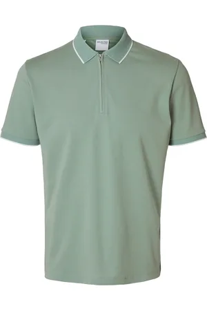 SELECTED Fave Sport Zip Polo Heren
