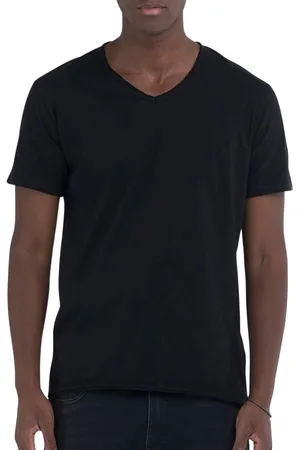 Replay Raw Cut V-neck Shirt Heren