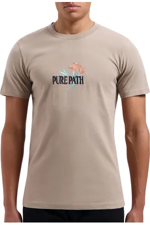 Pure Path Floral Chest Print Shirt Heren