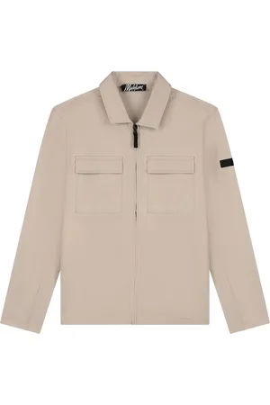 Malelions Cotton Zip Overshirt Heren