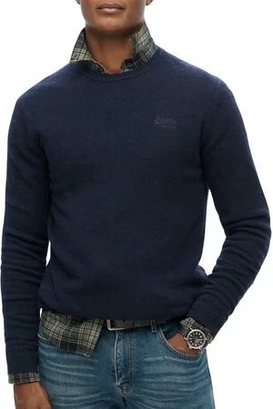 Superdry Essential Slim-Fit Crew Jumper Sweater Heren