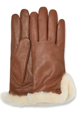 UGG Leather Sheepskin Vent Handschoenen Dames