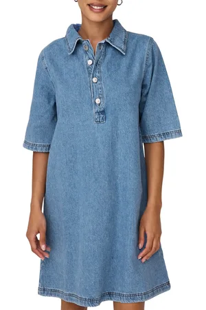 ONLY Gry Denim Jurk Dames