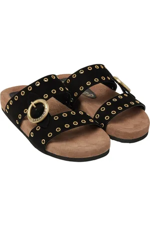 Lazamani Two Straps One Buckle Slippers Dames