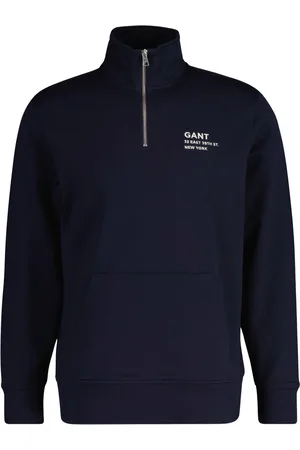 GANT Script Half Zip Sweater Heren