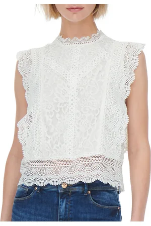 ONLY Karo Sleeveless Lace Top Dames