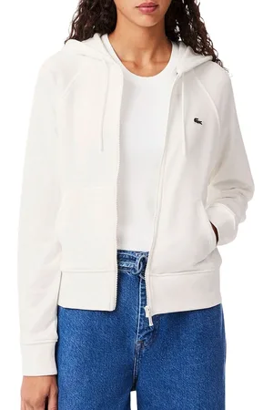 Lacoste Bio Cotton Fleece Hooded Vest Dames