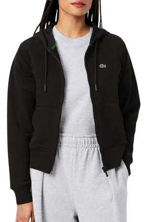 Lacoste Bio Cotton Fleece Hooded Vest Dames