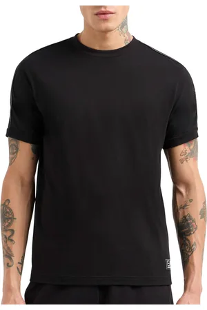 EA7 Logo Series Tape Cotton Shirt Heren