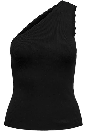 JDY Nanna SL Scallop Oneshoulder Tanktop Dames