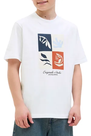 JACK & JONES Originals Canggu Front Branding Crew Shirt Junior