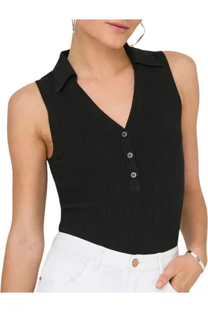 JDY Nanna SL Collar Knit Tanktop Dames