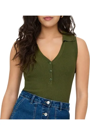 JDY Nanna SL Collar Knit Tanktop Dames