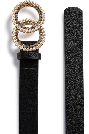 Primark Black pearl circle infinity belt