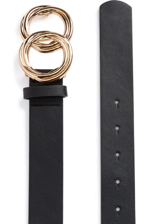 Primark Black twisted goldtone buckle infinity belt