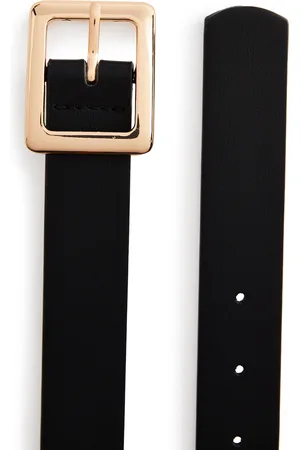 Primark Black simple square buckle belt