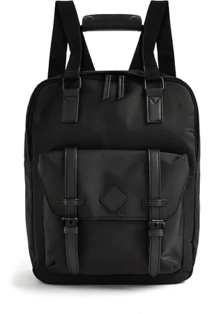 Primark Black top handle tonal backpack