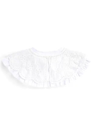 Primark White lace trim collar