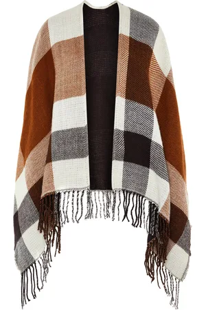 Primark Tan check reversible cape