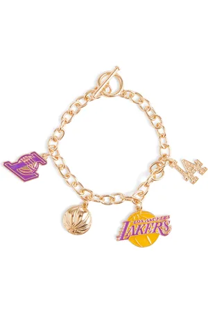 Primark Goldtone nba lakers charm bracelet