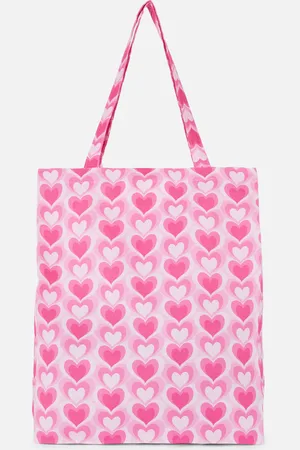 Primark Heart print canvas tote bag