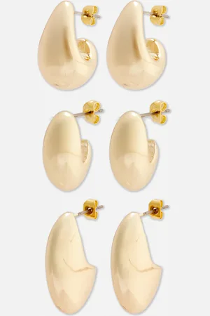 Primark Dikke druppelvormige oorbellen The Edit, 3 paar