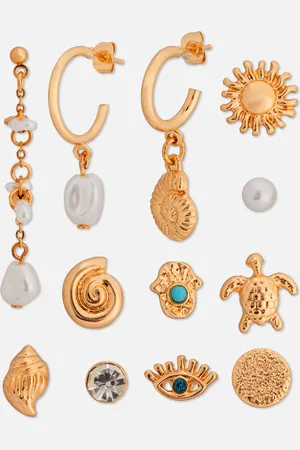 Primark Gemengde oorknopjes en lange oorbellen, set van 12