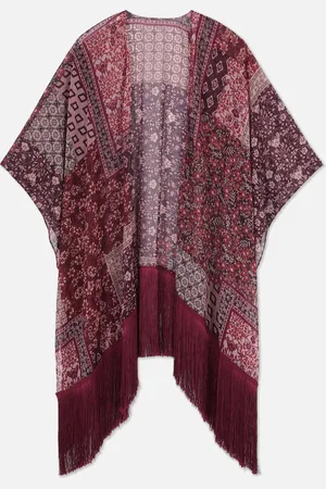 Primark Cape met sjaalpatroon en franjes Rita Ora