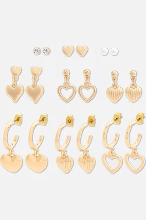Primark Goudkleurige oorringen en oorknopjes, 9 stuks