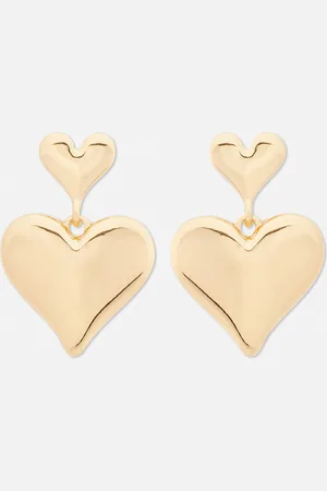 Primark Lange oorbellen met dubbele hartjes