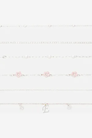 Primark Armband met initiaal, set van 6