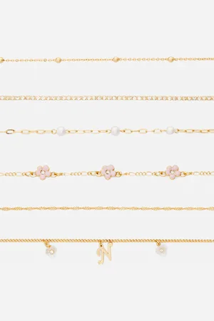 Primark Armband met initiaal, set van 6