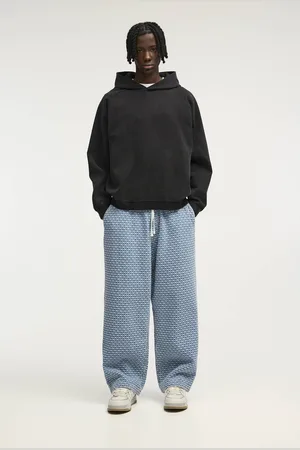 Pull&Bear Jacquard Jeans In Joggingmodel Baggy