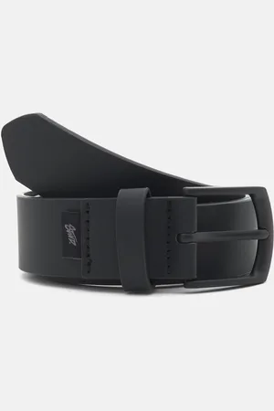 Pull&Bear Zwarte Stwd Riem Met Leereffect