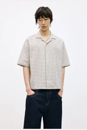 Pull&Bear Stwd Overhemd Met Korte Mouw En Borduursel