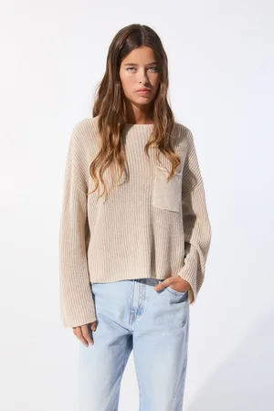 Pull&Bear Parelsteek Trui Met Zak