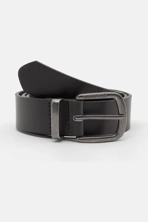 Pull&Bear Riem Van Kunstleer Met Gesp Met Structuur