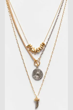 Pull&Bear 3-Pack Metallic Kettingen