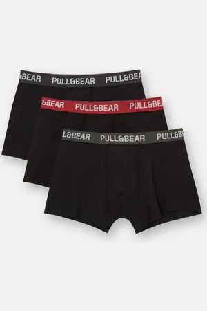 Pull&Bear 3-Pack Boxershorts Met Contrasterende Tailleband