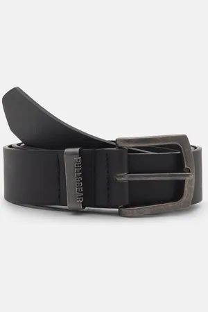 Pull&Bear Leereffect Riem Met Logo En Gesp