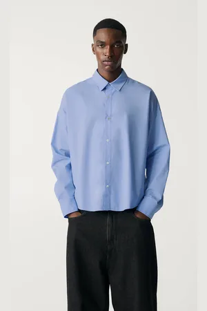Pull&Bear Boxy Fit Overhemd Met Lange Mouw