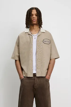 Pull&Bear Golf Overhemd Met Korte Mouw