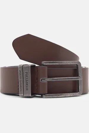 Pull&Bear Riem Met Leereffect En Dubbele Gesp