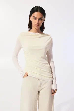 Pull&Bear Halfdoorschijnende Asymmetrische Dubbele Top
