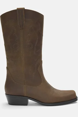 Pull&Bear Leren Cowboylaars