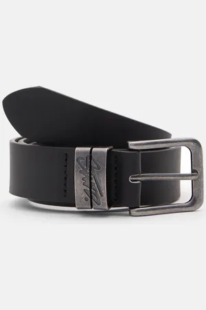 Pull&Bear Riem Met Leereffect En Dubbele Gesp