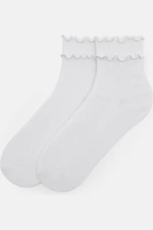 Pull&Bear Hoge Sokken Met Geschulpte Biesjes