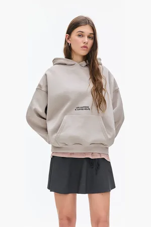 Pull&Bear Hoodie Met Espressoprint