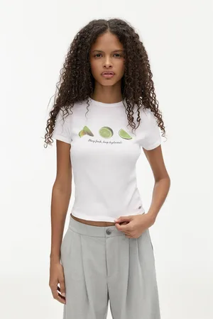 Pull&Bear Limoen T-Shirt