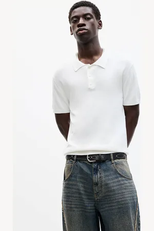 Pull&Bear Tricot Polo Met Korte Mouw